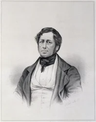 Retrato de Charles Joseph Hullmandel (1789-1850), gravado por GB Bleck, 1851