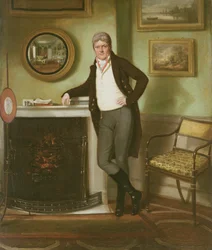 Retrato de George Henckell em seu estudo, c.1800