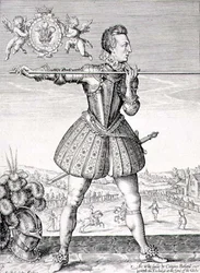 Retrato de Henrique, Príncipe de Gales (1594-1612) gravado por Simon de Passe (1595-1647) 1612 (gravura)