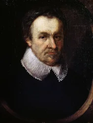 Retrato de Michael Drayton, poeta e dramaturgo inglês
