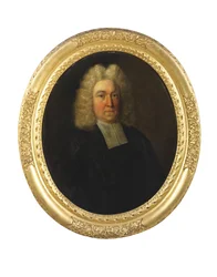 Retrato do Rev. Joseph Cookson, início do século 18 (óleo sobre tela)