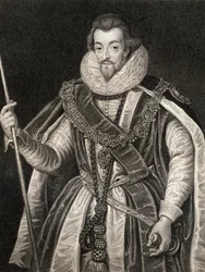 Retrato de Robert Cecil, 1º Conde de Salisbury (1563-1612), de Lodges British Portraits, 1823
