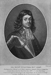 Retrato de Sir Richard Stainer, de &39;Personagens Ilustres na História Britânica&39;, de Richard Earlom e Charles Turner, 1815