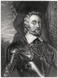 Retrato de Thomas Howard, conde de Arundel (1585-1646) gravado por Richard Earlom (1743-1822) e Charles Turner (c.1773-1857) de personagens ilustres da história britânica (mezzotint)