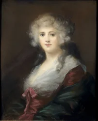 Retrato de uma senhora, pensado para ser Georgiana Spencer (1757-1806) Duquesa de Devonshire