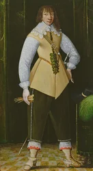 Retrato de um oficial de cavalaria realista, c.1640 (óleo sobre cobre)