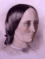 Retrato de uma Mulher, c.1840 (gizes coloridos sobre papel)