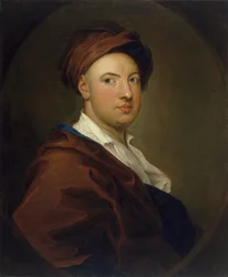 Retrato de um homem, possivelmente James Thomson, depois de William Hogarth