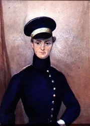 Retrato de um Oficial, c.1830 (aquarela com goma arábica sobre papel)