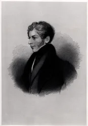 Retrato do Conde de Clare, de Ilustrações à Vida e Obra de Lord Byron, Volume II, de EFFuden, 1833-34