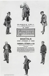 Propaganda de cartazes Albert Chevalier&39;s Recital no Queen&39;s Hall