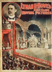 Cartaz de publicidade Lyman H. Howes Fotos de alta classe em movimento