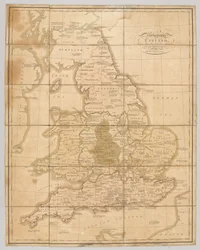 Praehagraphy da Inglaterra, sendo um mapa desse reino ilustrativo das principais batalhas nele travadas, 1807