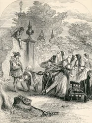 Príncipe Charles surpreendendo a infanta no pomar, século XIX