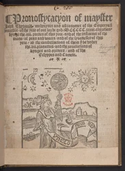 Pronostycacyon de mayster John Thybault