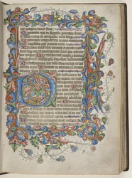 Saltério com Sarum use calendário, c.1425-75 (tinta, tinta e ouro em pergaminho)