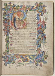 Psalter com calendário de uso Sarum, c.1425-75 (tinta, tinta e ouro sobre velino)