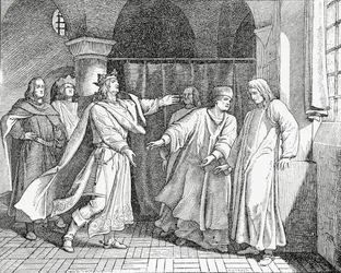 Reconciliação de Luís IV, rei dos romanos, com Frederico, a Feira, rei da Alemanha em 1325, 1882