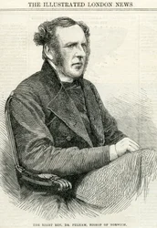 Rev. Dr. Pelham, Bispo de Norwich, de The Illustrated London News, 14 de outubro de 1865