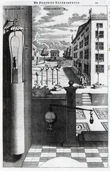 Robert Boyles projeta e ideias para a bomba de vácuo publicada em 1669
