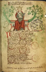 Real 20 A. II f.8 Rei Ricardo I com espada, em seu trono, ilustração da 