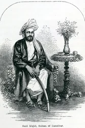 Said Majid, Sultão de Zanzibar (gravura)