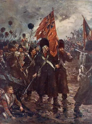 Salvar as cores; os guardas na Batalha de Inkerman