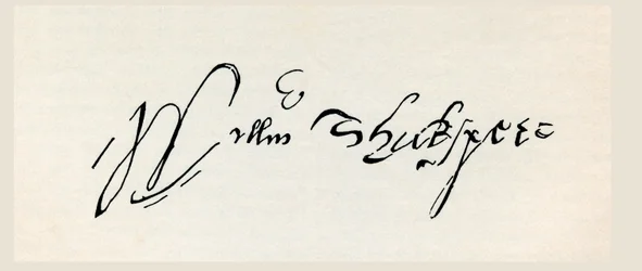 Assinatura de William Shakespeare, de 