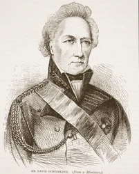 Sir David Ochterlony, ilustração da história ilustrada de Cassells da Índia por James Grant, bar. 1879