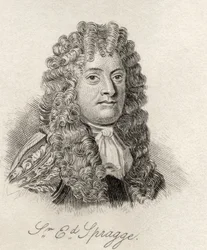Sir Edward Spragge, do &39;Crabb&39;s Historical Dictionary&39;, publicado em 1825
