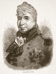 Sir Eyre Coote, ilustração da história ilustrada Cassells da Índia por James Grant, bar. 1879