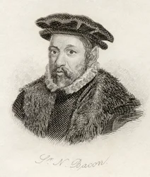 Sir Nicholas Bacon, do &39;Crabb&39;s Historical Dictionary&39;, publicado em 1825