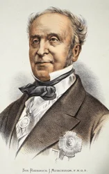 Sir Roderick Murchison, ilustração da edição pictórica da vida e das descobertas de David Livingstone por J. Ewing Richie, pub. por A. Fullarton & Co., 1876