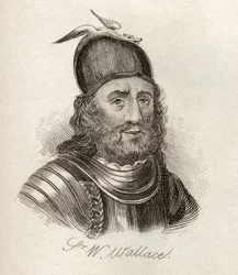 Sir William Wallace, do &39;Crabb&39;s Historical Dictionary&39;, publicado em 1825