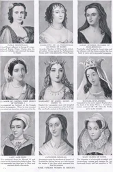 Algumas mulheres famosas da história, ilustração de Hutchinson