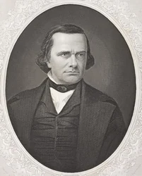 Stephen Arnold Douglas, da &39;Galeria de Retratos Históricos&39;, publicado em 1880