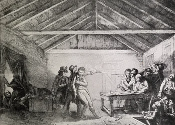 A prisão dos conspiradores da rua Cato em 23 de fevereiro de 1820