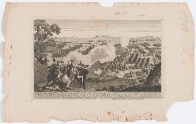  A Batalha de Minden ou Thornhausen em Westphalia em 1 ° de agosto de 1759