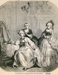 O Boudoir de uma dama parisiense no século passado, 1789