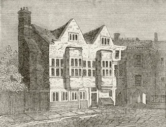 O Tribunal de Star Chamber, Westminster, de "A História Nacional e Nacional da Inglaterra" por William Hickman Smith Aubrey (1858-1916) publicou Londres, c.1890