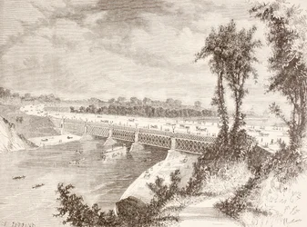 A ponte de Girard Point (litografia)