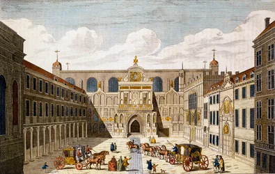 O Guildhall na cidade de Londres