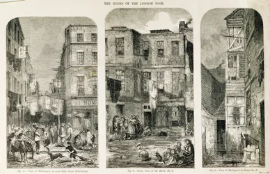 As casas dos pobres de Londres, de `The Builder Magazine