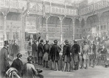 A Câmara dos Comuns: tomada de posse dos membros em 1857