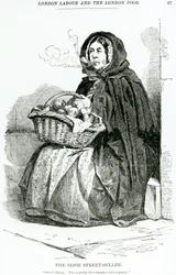 O Vendedor de Rua Irlandês, c.1840