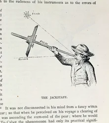 O Jackstaff, de A História Narrativa e Crítica da América, editado por Justin Winsor, Londres, 1886