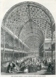 O Palácio de Cristal de Londres, Regent Circus, Oxford Street, 1858