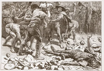O Martírio de Constantino de Samosata, ilustração de 