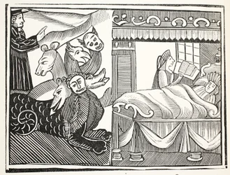 O milagre dos milagres, ilustração dos livros do capítulo do décimo oitavo século por John Ashton, bar. 1882