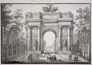 Os Portões de Narva, São Petersburgo (Litho)